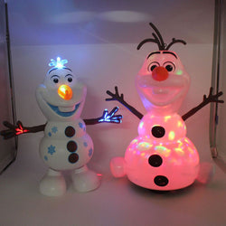 Disney Frozen 2 Robots Snowman Olaf Electric Toys Dance Moves Light Music Cartoon Plastic Toy Boys And Girls Christmas Gifts