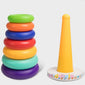 Stacking Rings Toys Baby Early Learning Color Rainbow Tower Kids Intelligence Development Handbell Educational Stacked Toys